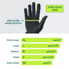 MetaFlex Adjustable Grip Strengthener Compression Gloves Sizing Guide